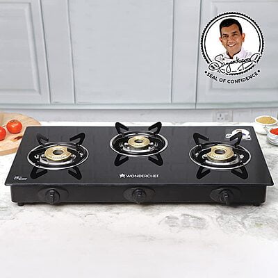 Wonderchef ULTIMA Plus 3 Burner Auto Cooktop