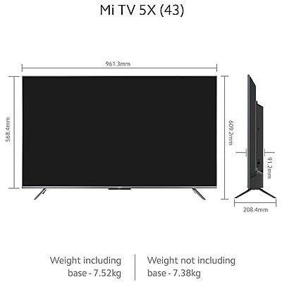 Xiaomi Mi TV 5X 108cm (43 Inch) Ultra HD 4K LED Android Smart TV Xiaomi Mi TV 5X 108cm (43 Inch) Ultra HD 4K LED Android Smart TV