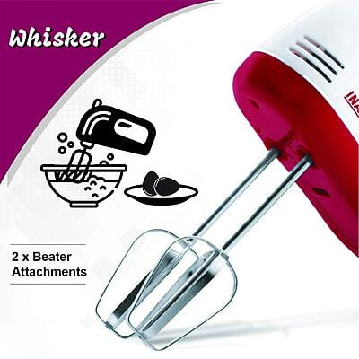 Inalsa hand mixer Easy mix Red 250 W Inalsa hand mixer Easy mix Red 250 W