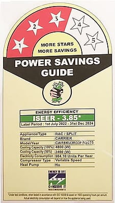 Carrier 1.5 Ton 3 Star 18k Kurve Rxi Inverter R32 Inverter Air Conditioner Carrier 1.5 Ton 3 Star 18k Kurve Rxi Inverter R32 Inverter Air Conditioner