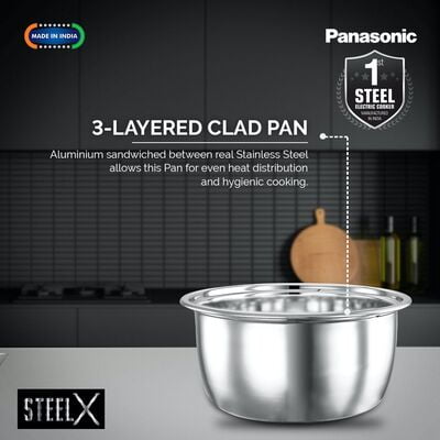 PANASONIC ELECTRIC RICE COOKER SR-G18 (SUS), 1.8 LITRE, WITH TRIPLY STEEL INNER CONTAINER PANASONIC ELECTRIC RICE COOKER SR-G18 (SUS), 1.8 LITRE, WITH TRIPLY STEEL INNER CONTAINER