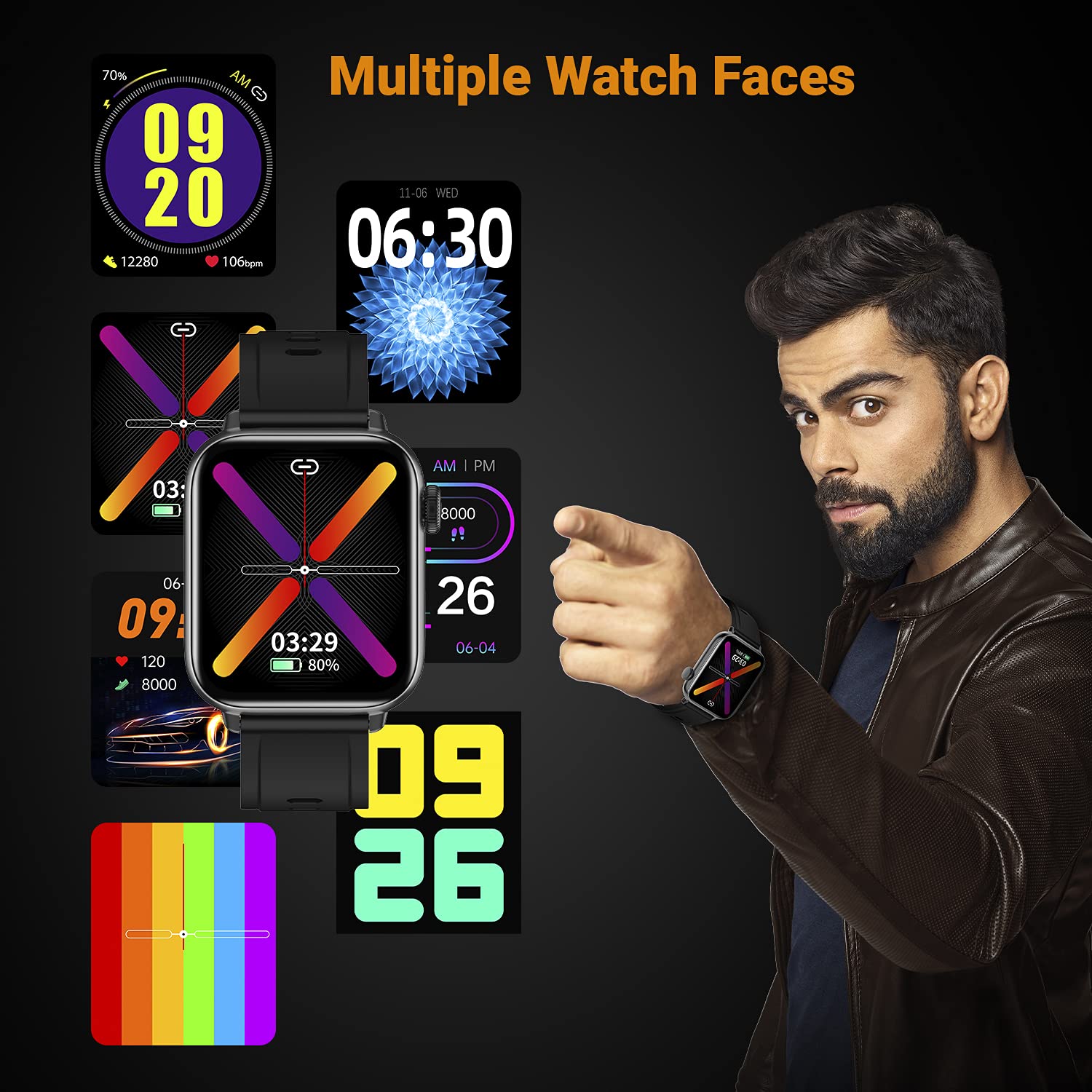 Fire-Boltt Supreme 1.79” Borderless LTPS 368*448 UHD PRO Display with 96% Screen to Body Ratio, 3ATM Waterproof , Spo2, Heart Rate and Blood Pressure Smart Watch (1.79" Black) Fire-Boltt Supreme 1.79” Borderless LTPS 368*448 UHD PRO Display with 96% Screen to Body Ratio, 3ATM Waterproof , Spo2, Heart Rate and Blood Pressure Smart Watch (1.79" Black)