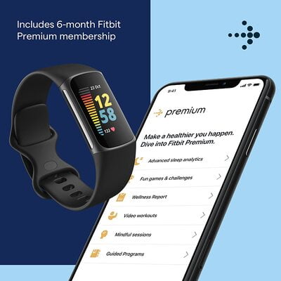 Fitbit Charge 5 Advanced Health & Fitness Tracker with Built-in GPS, Stress Management, Fitbit Charge 5 Advanced Health & Fitness Tracker with Built-in GPS, Stress Management,
