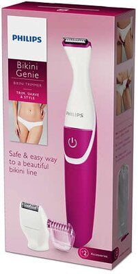 Philips BRT382/15 Cordelss Bikini Trimmer (White/Pink) Philips BRT382/15 Cordelss Bikini Trimmer (White/Pink)