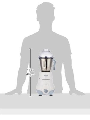 Philips HL1643/04 600-Watt Simply Silent Vertical Mixer Grinder with 3 Jars (White/Grey) Philips HL1643/04 600-Watt Simply Silent Vertical Mixer Grinder with 3 Jars (White/Grey)
