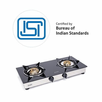 Glen 2 Burner Gas Stove 1020 GT Brass Burner