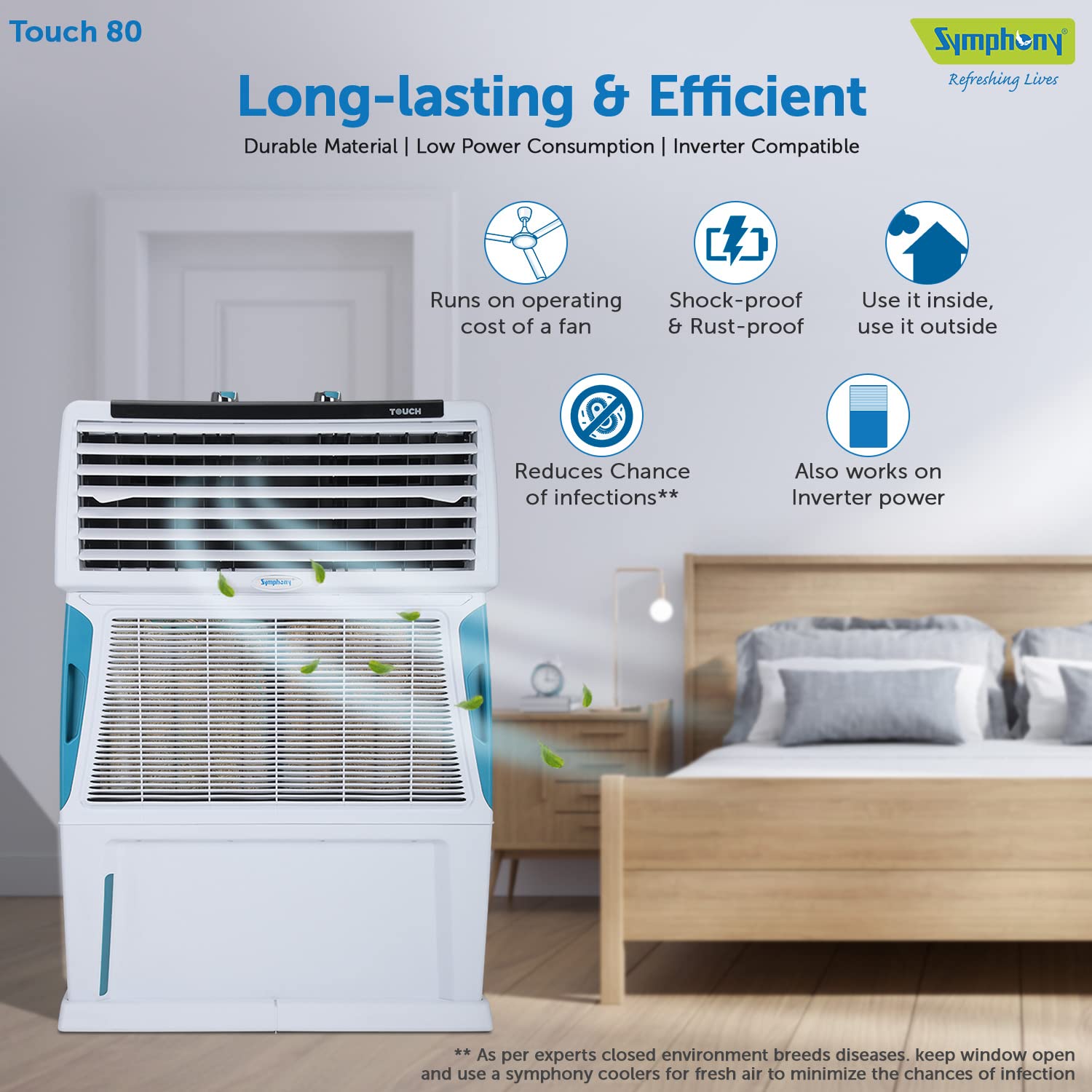 SYMPHONY AIR COOLER TOUCH-80