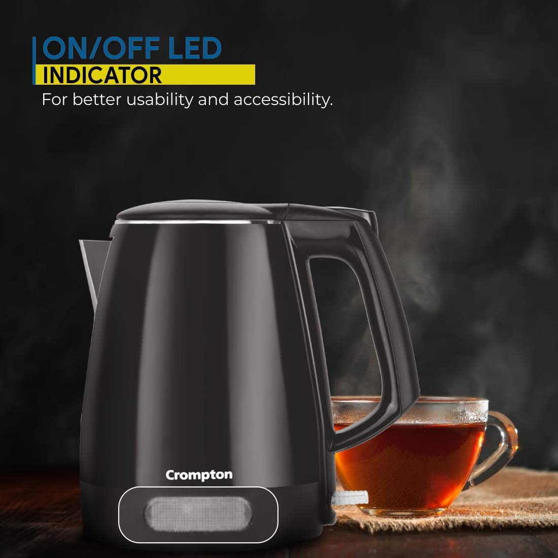 CROMPTON ACGEK-INSTAHOT1.5 1500W, ELECTRIC KETTLE