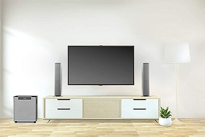 Philips Audio MMS2220B 2.1 Speaker 120W Bluetooth Convertible Multimedia Sound bar/Speaker
