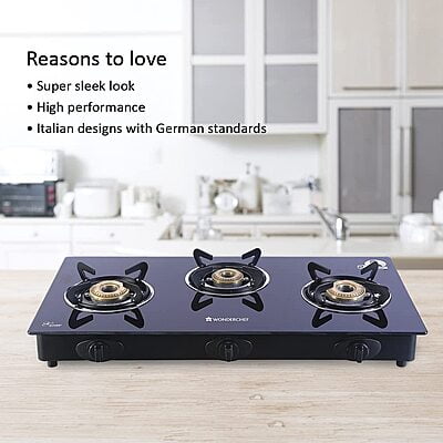 Wonderchef ULTIMA Plus 3 Burner Auto Cooktop Wonderchef ULTIMA Plus 3 Burner Auto Cooktop