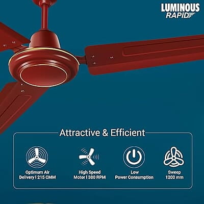 Luminous 1200mm Rapid ceiling fan Luminous 1200mm Rapid ceiling fan