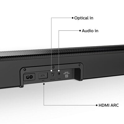 maske foredrag Rug Philips Audio HTL1045/94 45w 5.0 Channel HDMI Soundbar Speaker,Black
