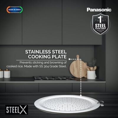 PANASONIC ELECTRIC RICE COOKER SR-G18 (SUS), 1.8 LITRE, WITH TRIPLY STEEL INNER CONTAINER PANASONIC ELECTRIC RICE COOKER SR-G18 (SUS), 1.8 LITRE, WITH TRIPLY STEEL INNER CONTAINER