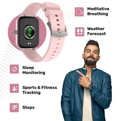 Fire-Boltt Beast SpO2 1.69” Industry’s Largest Display Size Full Touch Smart Watch with Blood Oxygen Monitoring, Heart Rate Monitor, Multiple Watch Faces & Long Battery Life