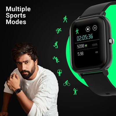 Fire-Boltt SpO2 Full Touch 1.4 inch Smart Watch 400 Nits Peak Brightness Metal Body 8 Days Battery Life with 24*7 Heart Rate monitoring IPX7 with Blood Oxygen, Fitness, Sports & Sleep Tracking