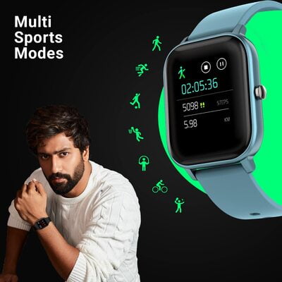 Fire-Boltt SpO2 Full Touch 1.4 inch Smart Watch 400 Nits Peak Brightness Metal Body 8 Days Battery Life with 24*7 Heart Rate monitoring IPX7 with Blood Oxygen, Fitness, Sports & Sleep Tracking