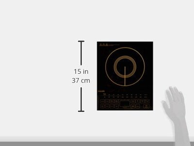 PHILIPS Viva Collection HD4938/01 2100-Watt Glass Induction Cooktop with Sensor Touch (Black) PHILIPS Viva Collection HD4938/01 2100-Watt Glass Induction Cooktop with Sensor Touch (Black)