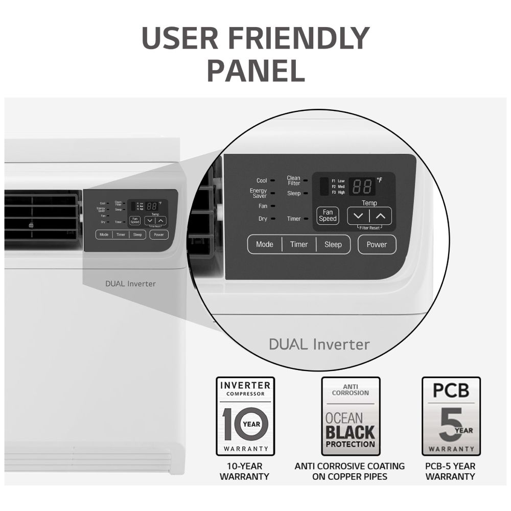 LG WINDOW AC 1.5TON PWQ18WUXA 4STAR LG WINDOW AC 1.5TON PWQ18WUXA 4STAR