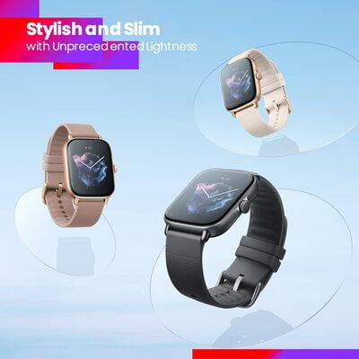 Amazfit GTS 3 Smart Watch with Heart Rate, SpO2, Sleep, Stress, Female Cycle Monitoring, Sports Watch with 150+ Sports Modes, GPS, 5 ATM Waterproof, Alexa Built-in (Graphite Black) Amazfit GTS 3 Smart Watch with Heart Rate, SpO2, Sleep, Stress, Female Cycle Monitoring, Sports Watch with 150+ Sports Modes, GPS, 5 ATM Waterproof, Alexa Built-in (Graphite Black)