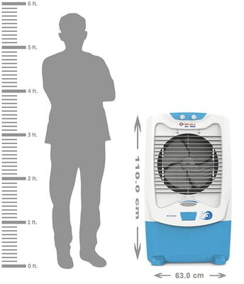 Bajaj DC 55 DLX Desert Air Cooler - 54L, White Bajaj DC 55 DLX Desert Air Cooler - 54L, White