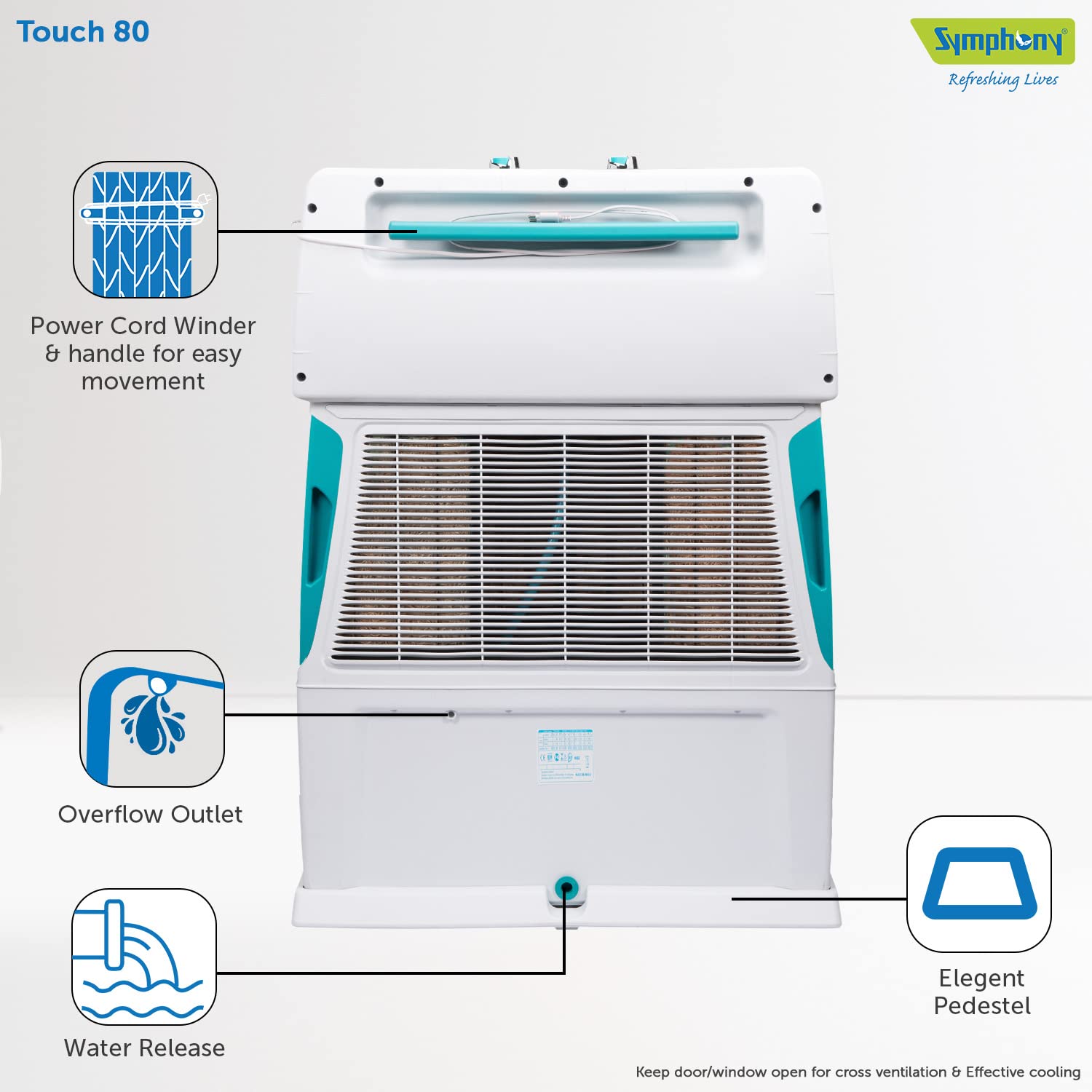 SYMPHONY AIR COOLER TOUCH-80