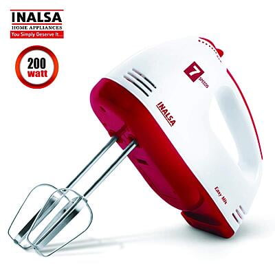 Inalsa hand mixer Easy mix Red 250 W Inalsa hand mixer Easy mix Red 250 W
