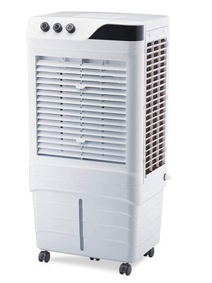 Bajaj DMH 90 Neo 90L Desert Air Cooler with Antibacterial Honeycomb Pads, Turbo Fan Technology, Powerful Air Throw and 3-Speed Control, White