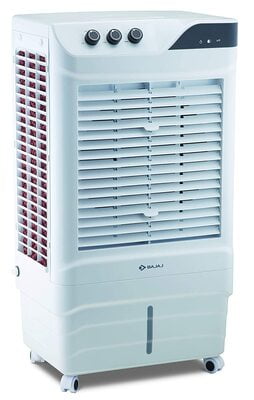 Bajaj DMH 65 Neo 65L Desert Air Cooler with Antibacterial Honeycomb Pads, Turbo Fan Technology, Powerful Air Throw and 3-Speed Control, White Bajaj DMH 65 Neo 65L Desert Air Cooler with Antibacterial Honeycomb Pads, Turbo Fan Technology, Powerful Air Throw and 3-Speed Control, White