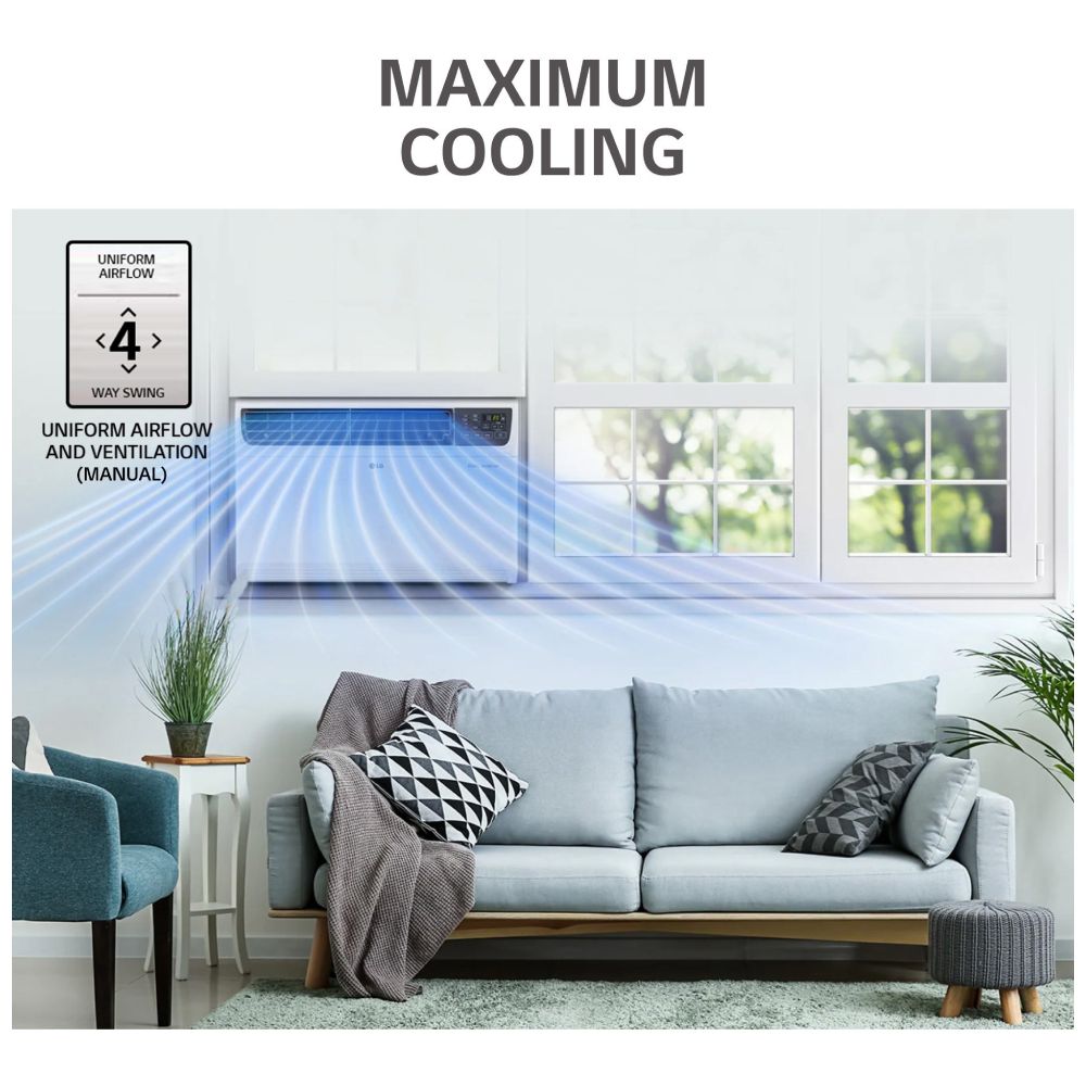 LG WINDOW AC 1.5TON PWQ18WUXA 4STAR LG WINDOW AC 1.5TON PWQ18WUXA 4STAR