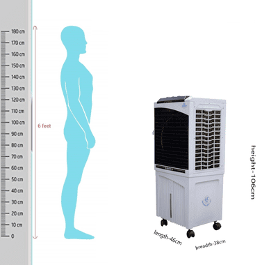 Cruiser JM-76 (76-litre) Air Cooler with Honeycomb Cooling pads Cruiser JM-76 (76-litre) Air Cooler with Honeycomb Cooling pads