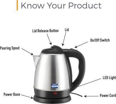 Kent VOGUE SS KETTLE Electric Kettle  (1.2 L)