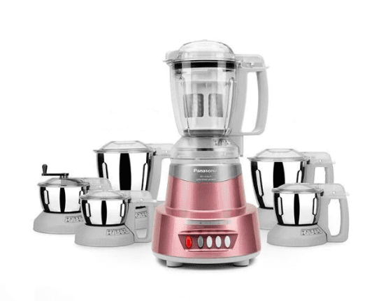 PANASONIC MX-AV625 ELEMENTS SUPER MIXER GRINDER, 6-JAR SUPER MIXER GRINDER, 600 WATTS - ROSE GOLD