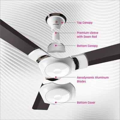 Ottomate Sense Smart 1200 mm ceiling Fan with 3 Blades