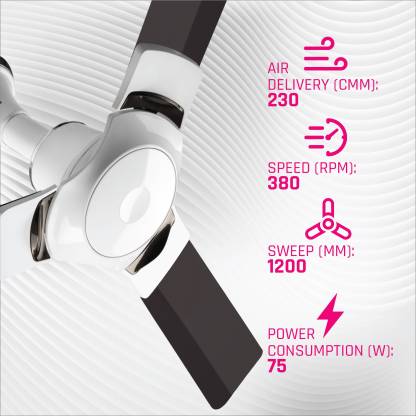 Ottomate Sense Smart 1200 mm ceiling Fan with 3 Blades Ottomate Sense Smart 1200 mm ceiling Fan with 3 Blades
