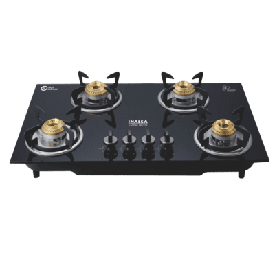 Inalsa Gastar 4B GTAI Cooktop with 4 Brass Burners