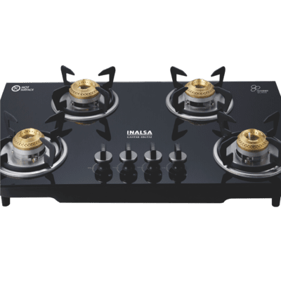 Inalsa Gastar 4B GTAI Cooktop with 4 Brass Burners Inalsa Gastar 4B GTAI Cooktop with 4 Brass Burners