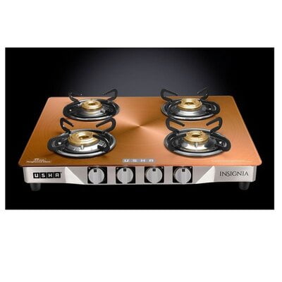 USHA Insignia GS 4003 SS Automatic Gas Stove  (4 Burners)