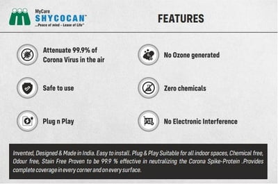 MyCare SHYCOCAN Scalene Hypercharge Corona Canon Virus Killing Device