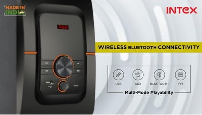Intex 4.1 Bang Plus FMUB Multimedia Speaker Intex 4.1 Bang Plus FMUB Multimedia Speaker