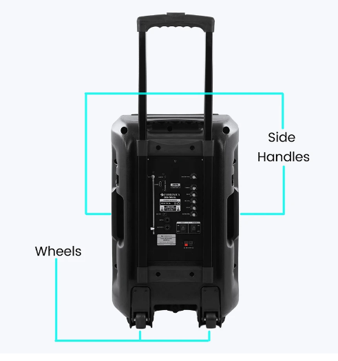 Zebronics ZEB-TRX15L DJ Trolley Speaker Zebronics ZEB-TRX15L DJ Trolley Speaker