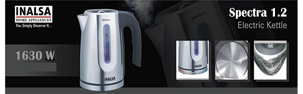 Inalsa 1.2 L Spectra Electric Kettle On Dillimall.Com