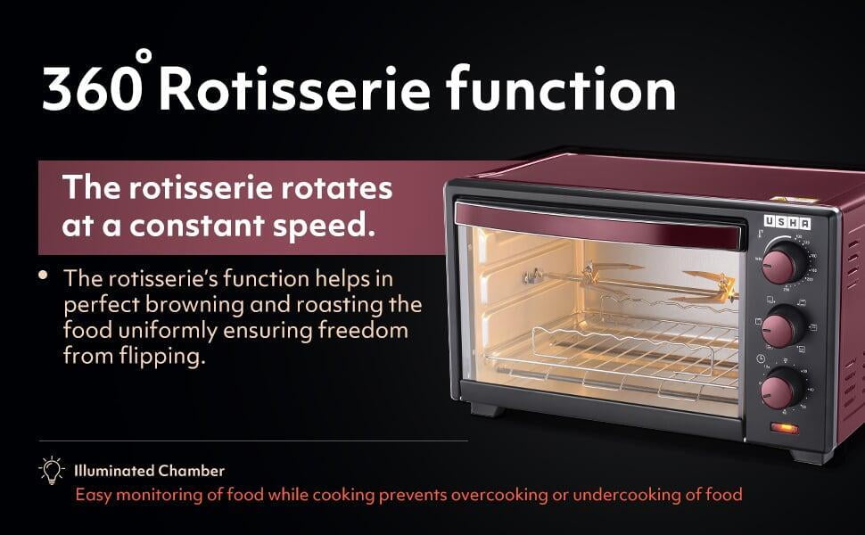 USHA OTG 3619R 19 litre Oven Toaster Grill Online on Dillimall.Com