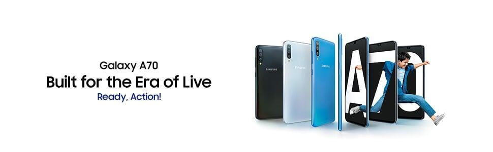 Samsung Galaxy A 70 (White, 6GB RAM, 128GB Storage) Dillimall.Com Samsung Galaxy A 70 (White, 6GB RAM, 128GB Storage) Dillimall.Com