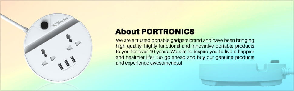 Portronics Power Bun - White Dillimall.com