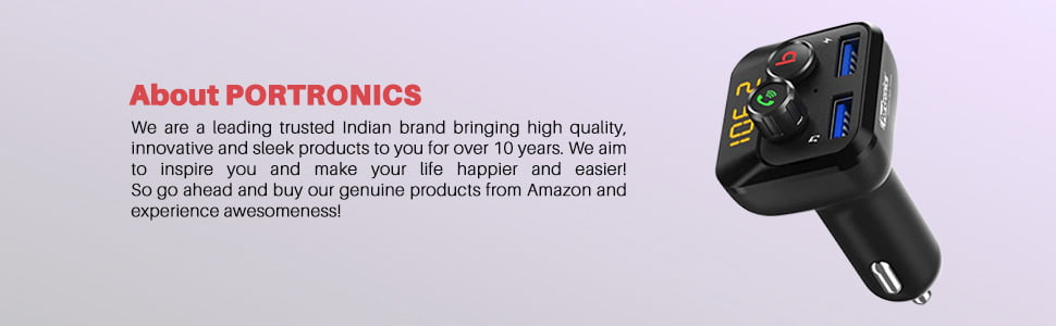 Portronics auto 10 Portronics has been a leading gadgets brand of India for the last 10 years.