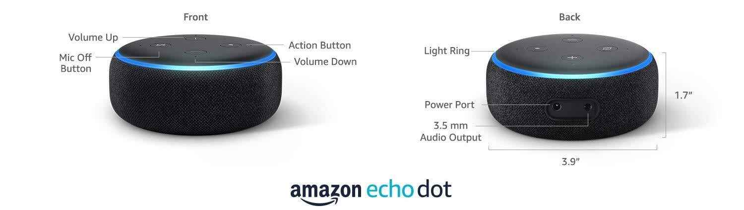 Amazon Echo Dot (3rd Gen)-white Dillimall.Com