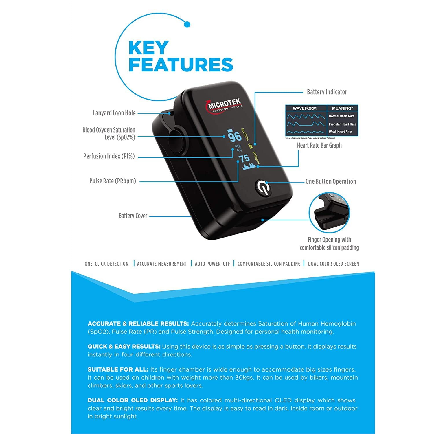 Microtek Pulse Oximeter On Dillimall.Com