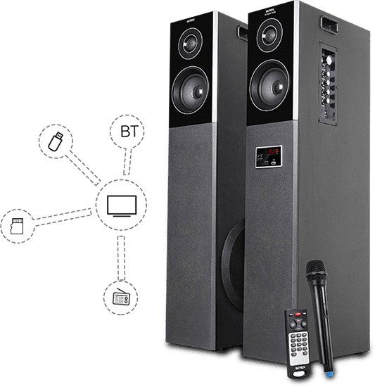 Intex IT-TW XM 12004 TUFB Tower Speaker Online on Dillimall.Com