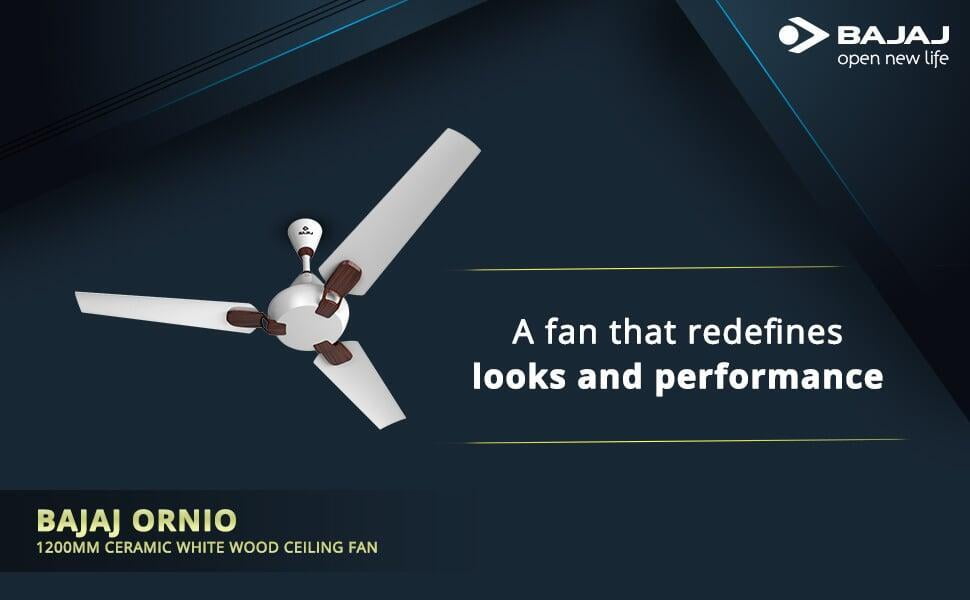 Bajaj ORNIO 65-Watt 1200mm Ceiling Fan On Dillimall.Com