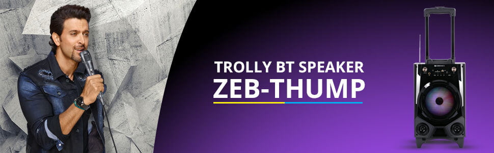 Zebronics Zeb-Thump Bt Trolly Speaker On Dillimall.Com Zebronics Zeb-Thump Bt Trolly Speaker On Dillimall.Com
